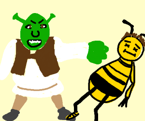 Shrek vs Barry the Bee - Drawception