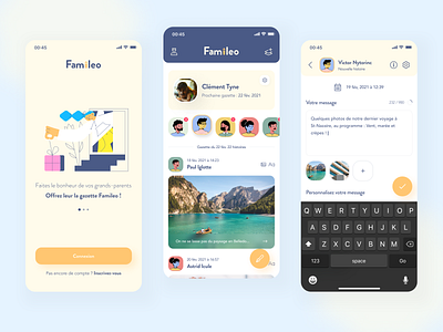 Famileo mobile app - redesign creative design creative design mobile app product uidesign