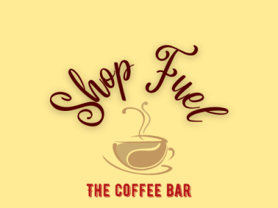 Shop Fuel ~ The Coffee Bar art batch logo brand branding cafe canva coffee shop custom design dribble food drink graphic design illustration logo marketing minimalist restaurant ui ux vector