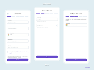 Form DailyUI 082 design ui