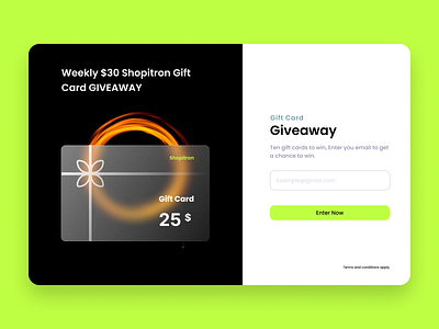 Giveaway DailyUI 097 design giveaway dailyui 097 ui