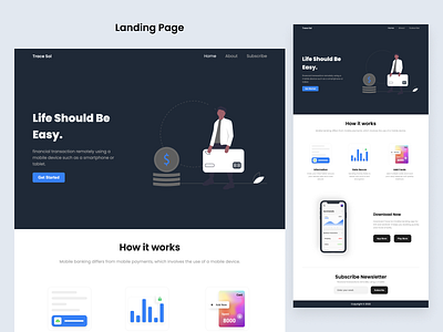 Landing Page design ui ux