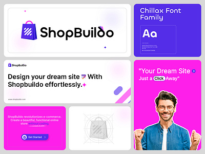 ShopBuildo Branding abstract logo app icon brand identity branding branding template creative logo gradient logo logo design modern e commerce logo sass logo shopbuildo branding shopbuildo logo web3 logo