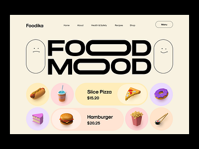 Food Web Site Design: Landing Page / Home Page UI blockchain branding cooking delivery service fast delivery food food and drink food delivery food web foodie illustration minimal orix restaurant sajon snacks web design web3 website website design