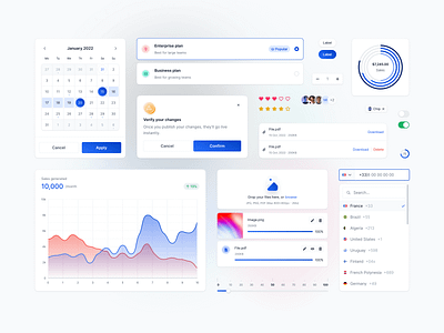 Friendly UI kit attachment auto layout component date picker design system design tokens dialog figma tokens friendly input phone number line chart loader properties rating toggle ui kit uploader