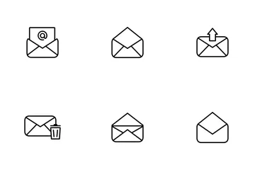 Correo Paquete de Iconos