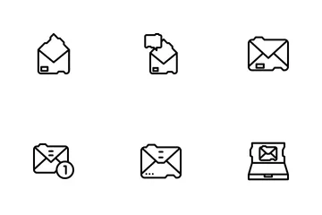 Correo Paquete de Iconos