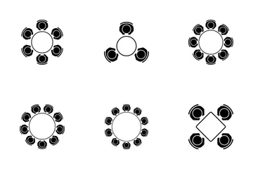 Dimensión de la mesa Paquete de Iconos