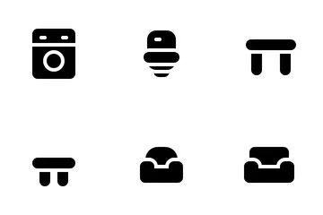 가구 및 가전제품 아이콘 팩