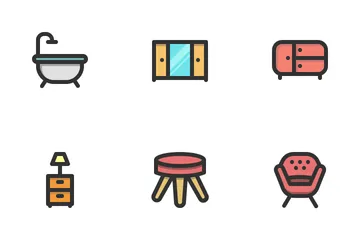 Muebles Paquete de Iconos