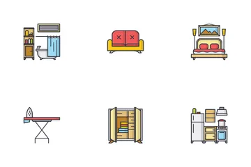 Muebles del hogar Paquete de Iconos