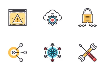  Network And Cloud Technology Icon Pack