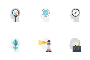 Thinking And Brain Activity Icon Pack