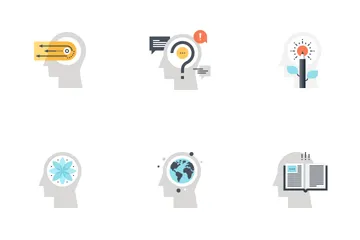 Thinking And Brain Process Icon Pack