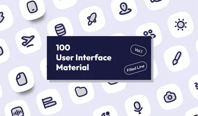 Material de interface do usuário Vol.1 Pacote de Ícones