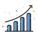 Free Finance Graph Analysis Icon