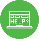 Free Laptop Device Help Icon