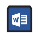 Free Microsoft Word Procesamiento Documento Icono