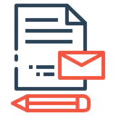 Free Pen Document Mail Icon