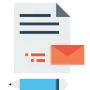 Free Pen Document Mail Icon