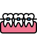 Free Tooh Bracket Teeth Braces Braces Icon