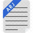 Arj Compressed File File File Type Icon