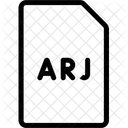 Arj Compressed File File File Type Icon