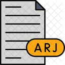 Arj Compressed File File File Type Icon