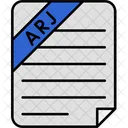 Arj Compressed File File File Type Icon