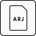 Arj Compressed File File File Type Icon