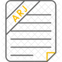 Arj Compressed File File File Type Icon