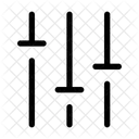Audio Setting Setting Vertical Sliders Icon