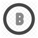 B Letter Alphabet Icon