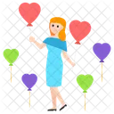 Balloon Girl  Icon