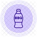 Bbq Sauce Bottle Line Icon Icon