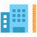 Building Height Measurement Icon