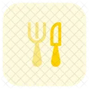 Cafeteria Knife Fork Icon