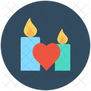 Candle Burning Decoration Icon