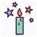 Candle Light Stars Icon