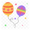 Carnival Balloons Colourful Balloons Party Balloons Icon