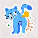 Cat Fart Pet Fart Kitten Fart Icon