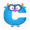 Cartoon C Monster  Icon