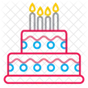 축하 생일 케이크 아이콘