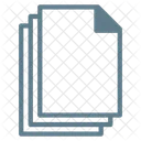 Collection Files Text Icon
