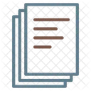 Collection Files Text Icon