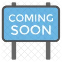 Coming Soon Signboard  Icon