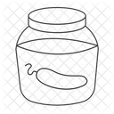 Cucumber in jar  Icon