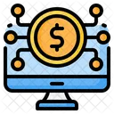 Digital Money Dollar Icon