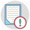 Document Error File Icon