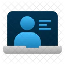 Online Learning Course Digital Icon